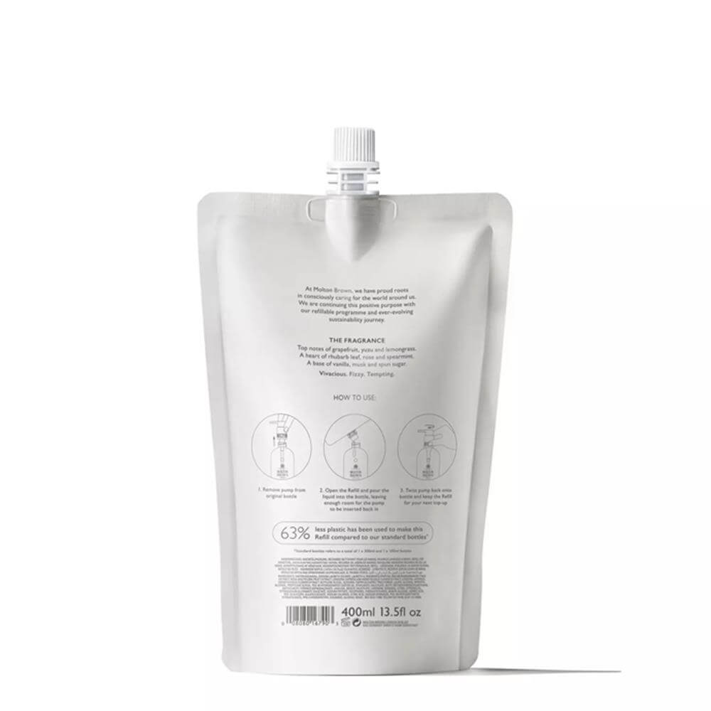 Molton Brown Delicious Rhubarb & Rose Fine Liquid Hand Wash Refill 400ml